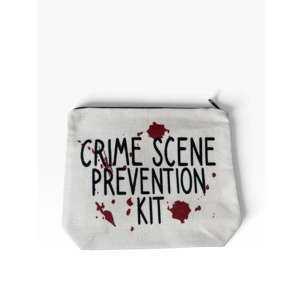 New Novelty Zipper Pouch Bag crime scene prevention kit